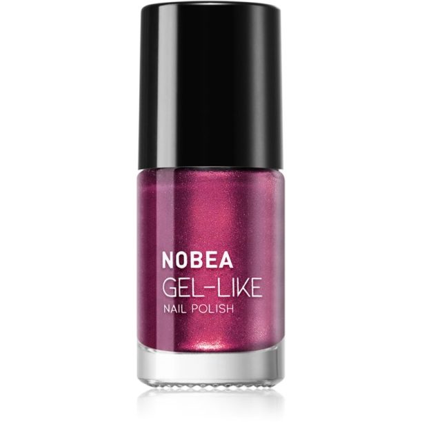 NOBEA Metal Gel-like Nail Polish лак за нокти с гел ефект цвят royal purple #N11 6 мл.