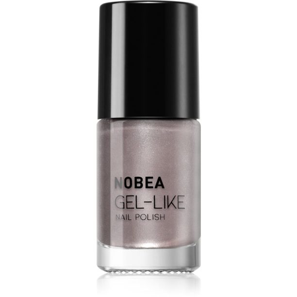 NOBEA Metal Gel-like Nail Polish лак за нокти с гел ефект цвят steel #N42 6 мл.