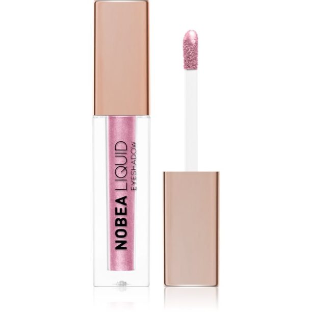 NOBEA Metal Liquid Eyeshadow течни очни сенки цвят Rosegold #E02 4 мл.