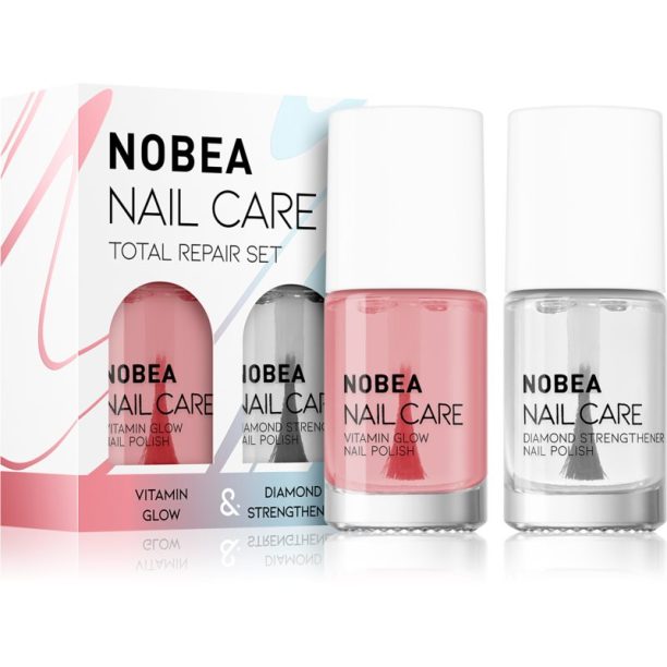 NOBEA Nail Care Diamond Strength Set комплект лак за нокти Total repair set на ниска цена