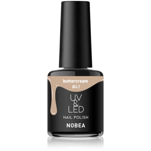 NOBEA UV & LED Nail Polish гел лак за нокти с използване на UV/LED лампа бляскав цвят Buttercream #41 6 мл. на ниска цена