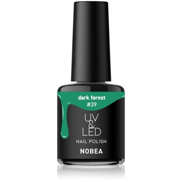 NOBEA UV & LED Nail Polish гел лак за нокти с използване на UV/LED лампа бляскав цвят Dark forest #39 6 мл. на ниска цена