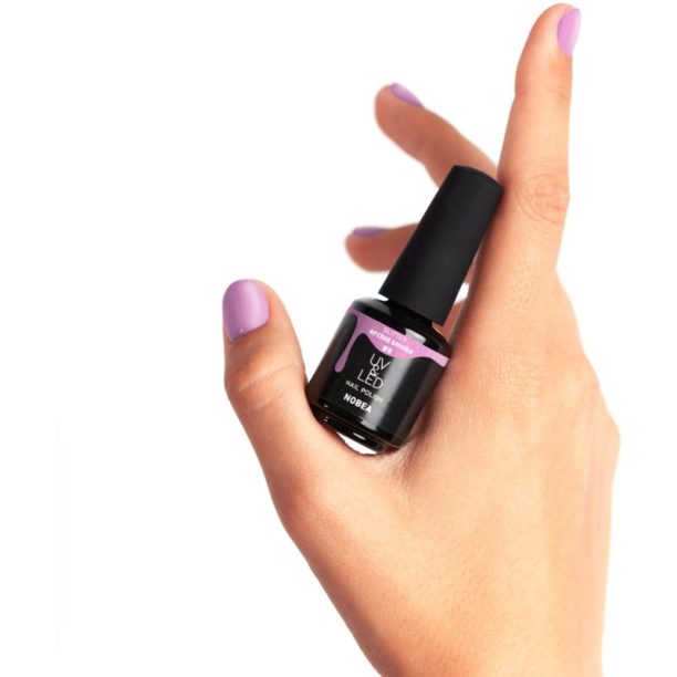 NOBEA UV & LED Nail Polish гел лак за нокти с използване на UV/LED лампа бляскав цвят Orchid smoke #8 6 мл. купи на топ цена