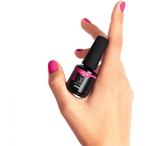 NOBEA UV & LED Nail Polish гел лак за нокти с използване на UV/LED лампа бляскав цвят Prism pink #9 6 мл. купи на топ цена