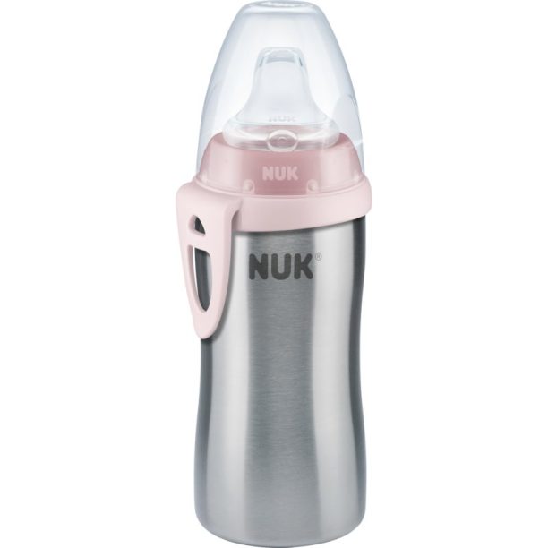 NUK Active Cup Stainless Steel детско шише Rose 215 мл.