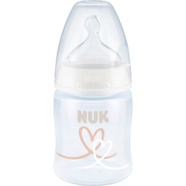 NUK First Choice + 150 ml бебешко шише с контрол на температурата 150 мл.