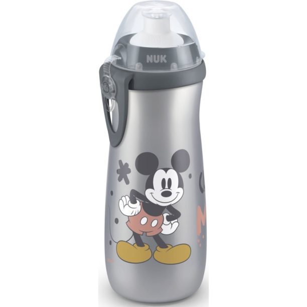 NUK First Choice Mickey Mouse детско шише 36m+ Grey 450 мл.