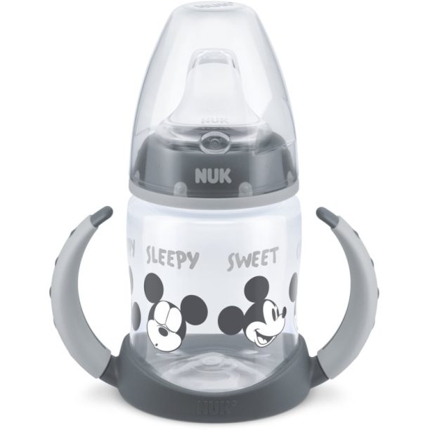 NUK First Choice Mickey Mouse преходна чаша с дръжки 6m+ Grey 150 мл.