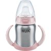 NUK Learner Cup Stainless Steel преходна чаша Rose 125 мл.