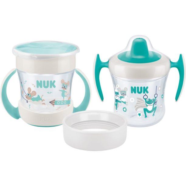 NUK Mini Cups Set Mint/Turquoise чаша 3 в 1 6m+ Neutral 160 мл.