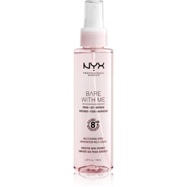 NYX Professional Makeup Bare With Me Prime-Set-Refresh Multitasking Spray лек мултифункционален спрей 130 мл. на ниска цена