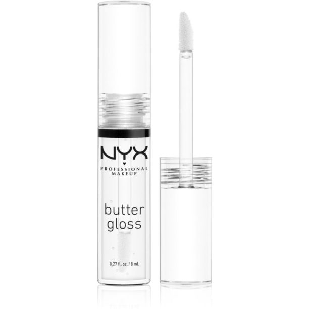 NYX Professional Makeup Butter Gloss блясък за устни цвят 54 Sugar Glass 8 мл.