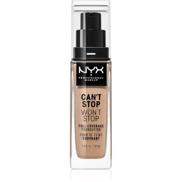 NYX Professional Makeup Can't Stop Won't Stop Full Coverage Foundation високо покривен фон дьо тен цвят Light Ivory 30 мл. на ниска цена