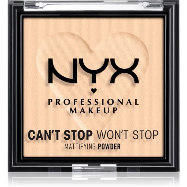 NYX Professional Makeup Can't Stop Won't Stop Mattifying Powder матираща пудра цвят 02 Light 6 гр. на ниска цена