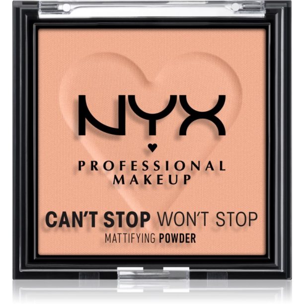 NYX Professional Makeup Can't Stop Won't Stop Mattifying Powder матираща пудра цвят 13 Bright Peach 6 гр. на ниска цена