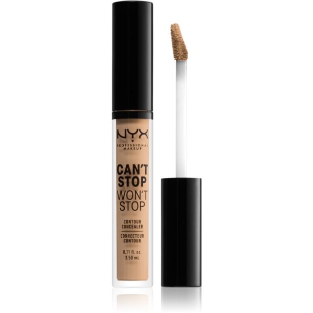 NYX Professional Makeup Can't Stop Won't Stop течен коректор цвят 09 Medium Olive 3.5 мл.