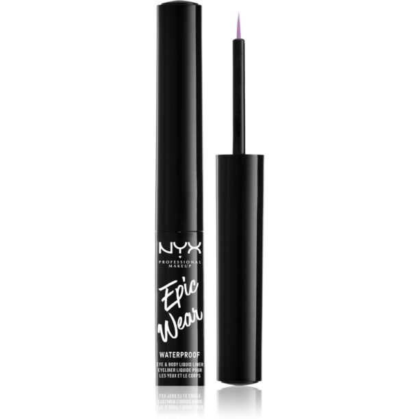 NYX Professional Makeup Epic Wear Liquid Liner течна очна линия с матиращ завършек цвят 06 Lilac 3.5 мл.