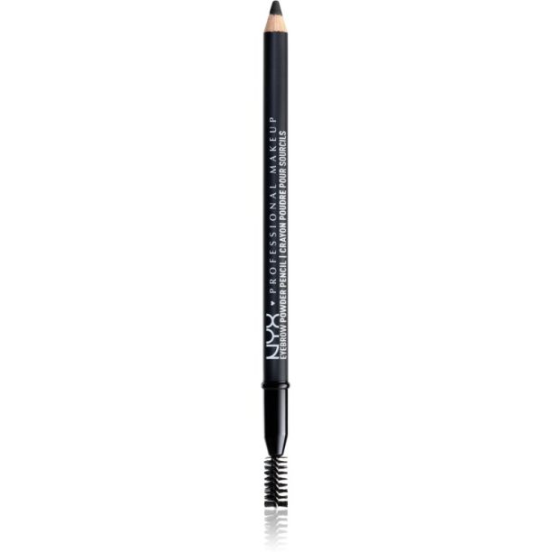 NYX Professional Makeup Eyebrow Powder Pencil молив за вежди цвят 09 Black 1.4 гр.