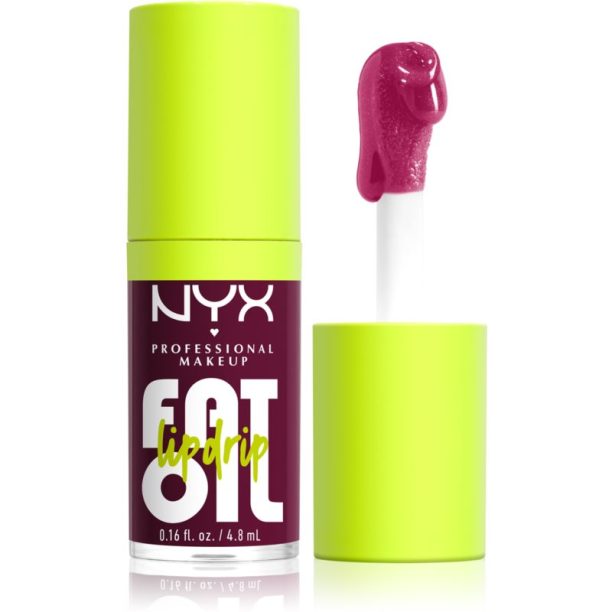 NYX Professional Makeup Fat Oil Lip Drip масло от нар цвят 04 That's Chic 4