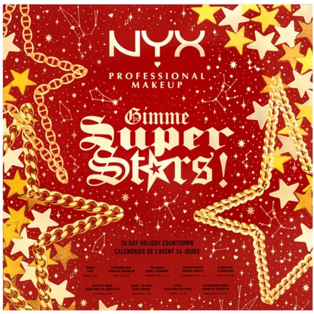 NYX Professional Makeup Gimme SuperStars! 24 Days Advent Calendar коледен календар на ниска цена