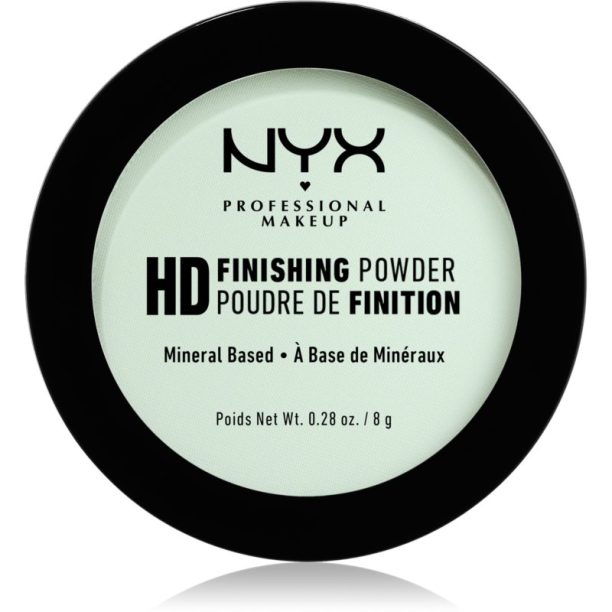 NYX Professional Makeup High Definition Finishing Powder пудра цвят 03 Mint Green 8 гр.