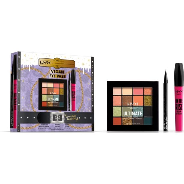 NYX Professional Makeup Limited Edition Xmass 2022 Eye Pass Set коледен подаръчен комплект за съвършен външен вид