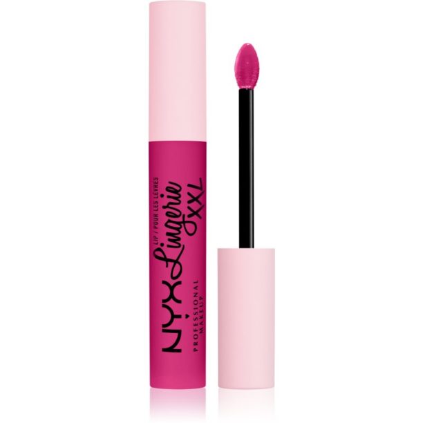 NYX Professional Makeup Lip Lingerie XXL течно червило с матиращ завършек цвят 19 - Pink hit 4 мл. на ниска цена