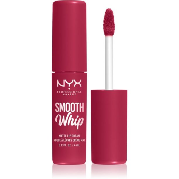 NYX Professional Makeup Smooth Whip Matte Lip Cream кадифено червило с изглаждащ ефект цвят 08 Fuzzy Slippers 4 мл. на ниска цена