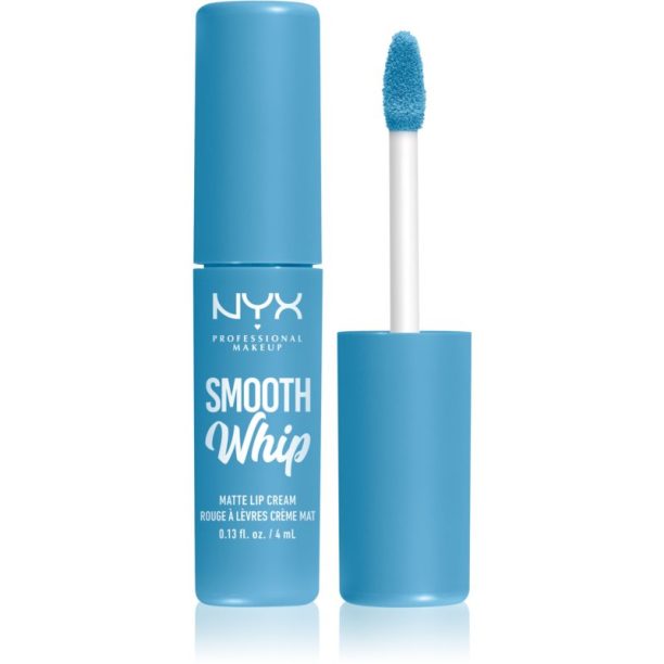 NYX Professional Makeup Smooth Whip Matte Lip Cream кадифено червило с изглаждащ ефект цвят 21 Blankie 4 мл.