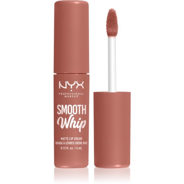 NYX Professional Makeup Smooth Whip Matte Lip Cream кадифено червило с изглаждащ ефект цвят 23 Laundry Day 4 мл.