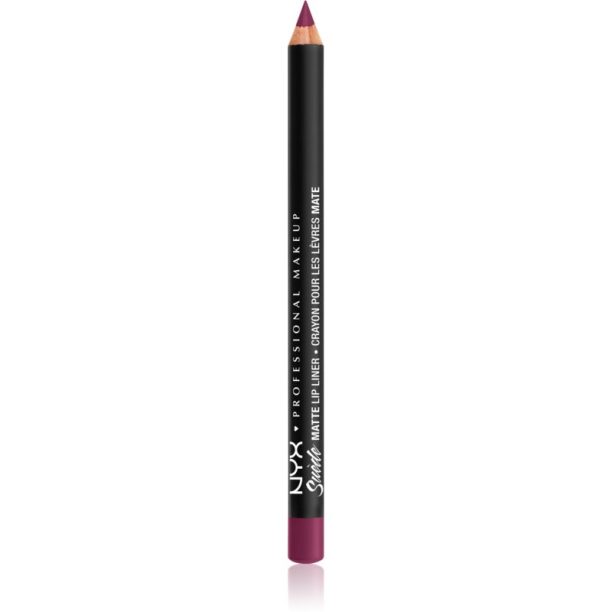 NYX Professional Makeup Suede Matte  Lip Liner матиран молив за устни цвят 58 Girl