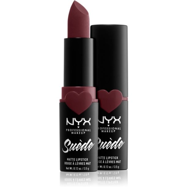 NYX Professional Makeup Suede Matte  Lipstick матиращо червило цвят 06 Lalaland 3.5 гр. на ниска цена