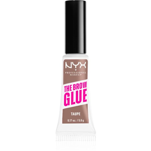 NYX Professional Makeup The Brow Glue гел за вежди цвят 02 Taupe 5 гр.