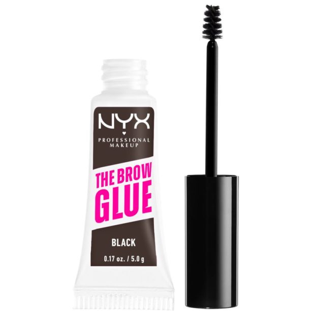 NYX Professional Makeup The Brow Glue гел за вежди цвят 05 Black 5 гр. на ниска цена