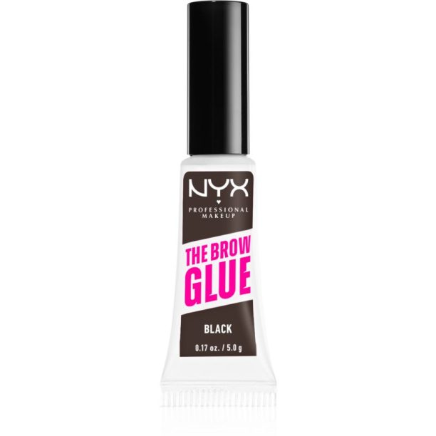 NYX Professional Makeup The Brow Glue гел за вежди цвят 05 Black 5 гр.