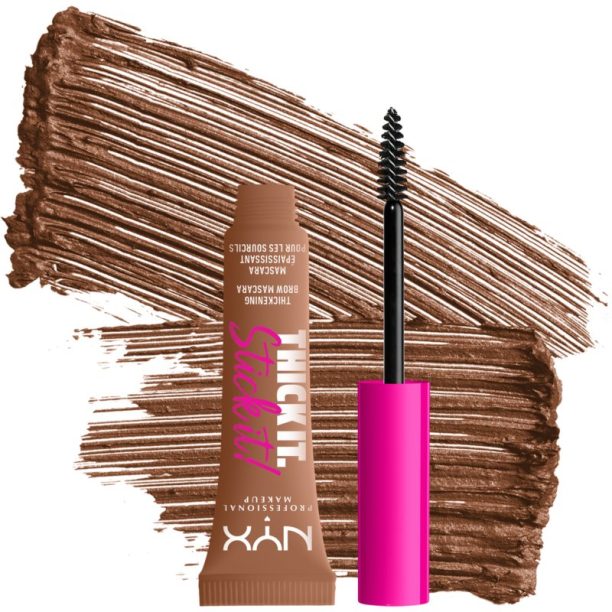 NYX Professional Makeup Thick it Stick It Brow Mascara спирала за вежди цвят 03 Auburn 7 мл. купи на топ цена