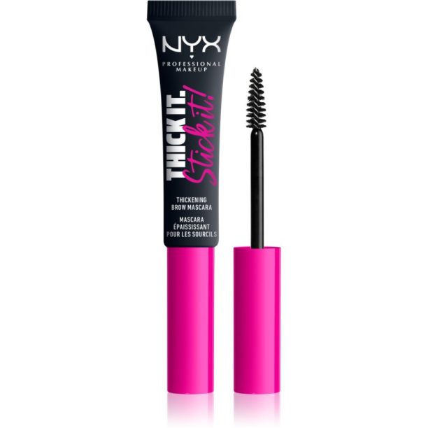 NYX Professional Makeup Thick it Stick It Brow Mascara спирала за вежди цвят 08 - Black 7 мл. на ниска цена