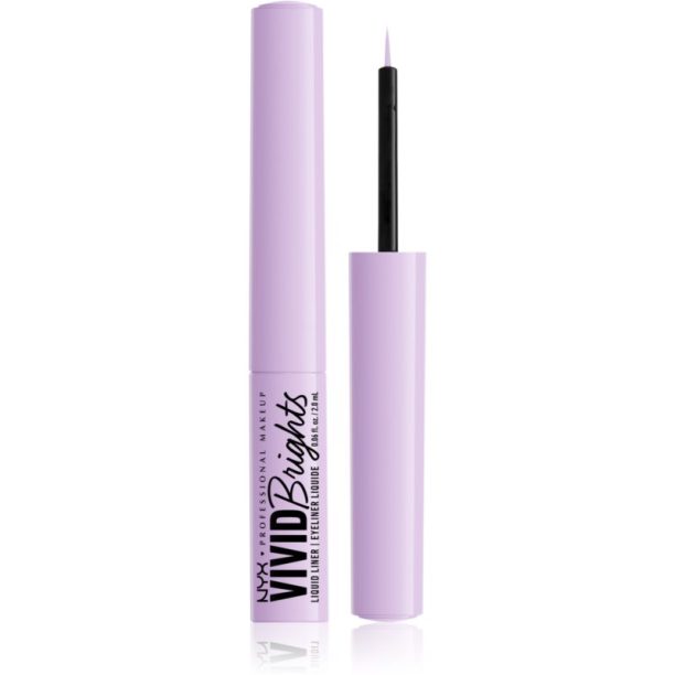 NYX Professional Makeup Vivid Brights течни очни линии цвят 07 Lilac Link 2 мл. на ниска цена