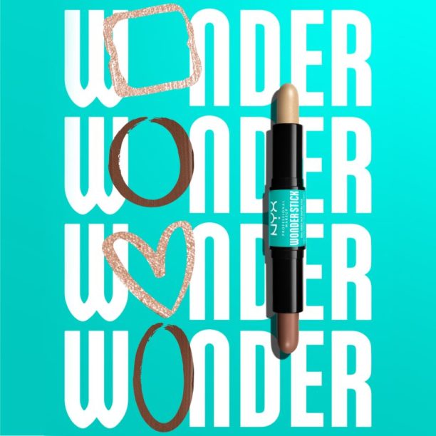 NYX Professional Makeup Wonder Stick Dual Face Lift двустранна контурираща писалка цвят 04 Medium 2x4 гр. купи на топ цена