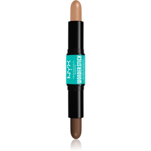 NYX Professional Makeup Wonder Stick Dual Face Lift двустранна контурираща писалка цвят 05 Medium Tan 2x4 гр.