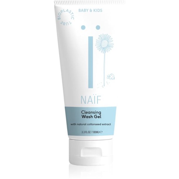 Naif Baby & Kids Cleansing Wash Gel почистващ и миещ гел за деца и бебета 100 мл. на ниска цена