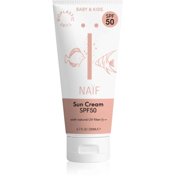 Naif Baby & Kids Sun Cream SPF 50 крем за тен за деца SPF 50 200 мл. на ниска цена