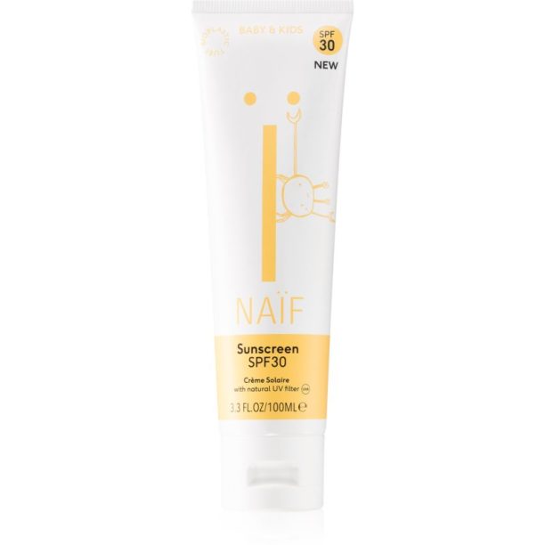 Naif Baby & Kids Sunscreen SPF 30 детски крем за слънчеви бани SPF 30 100 мл.