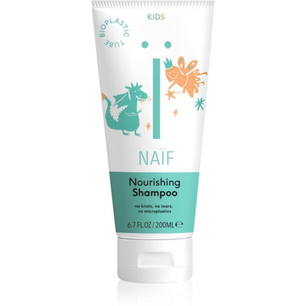 Naif Kids Nourishing Shampoo детски шампоан за по-лесно разресване на косата за деца  200 мл.