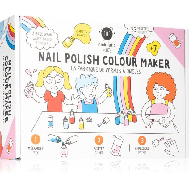 Nailmatic Nail Polish Colour Maker 4 Nail Polishes комплект за оформяне на лакове за нокти