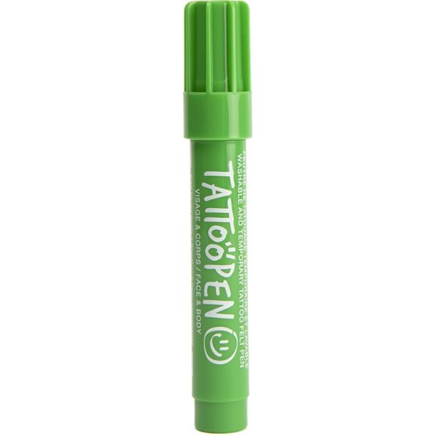 Nailmatic Tattoo Pen писалка за татуировки за лице и тяло Green 1 бр.