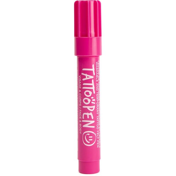 Nailmatic Tattoo Pen писалка за татуировки за лице и тяло Pink 1 бр.