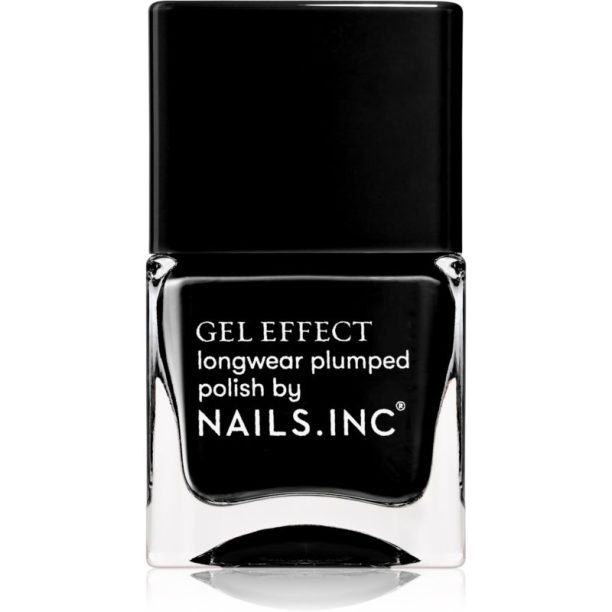 Nails Inc. Gel Effect дълготраен лак за нокти цвят Black Taxi 14 мл.