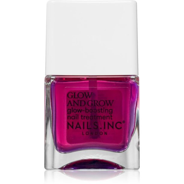 Nails Inc. Glow and Grow Nail Growth Treatment подсилващ лак за нокти 14 мл.