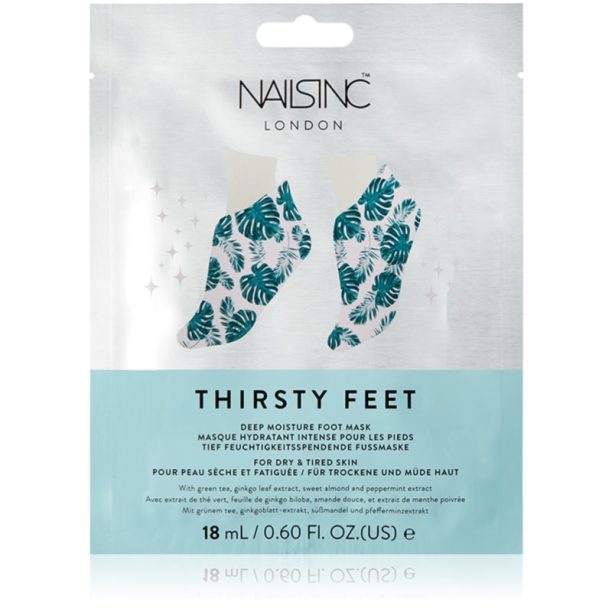 Nails Inc. Thirsty Feet хидратираща маска за крака 18 мл.